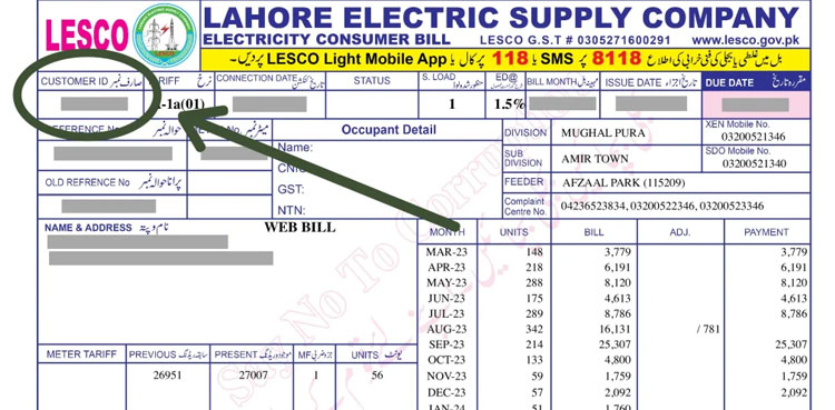 Here's how to download LESCO bill online for August 2024