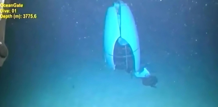 First Image, OceanGate, Titan submersible, wreck, released