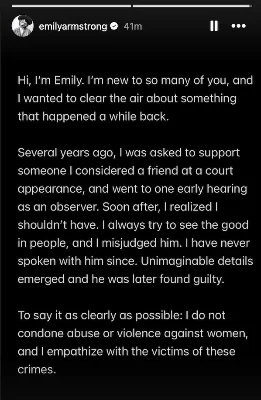 Emily Armstrong, responds to backlash, linkin park