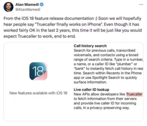 ios 18, truecaller, iphone