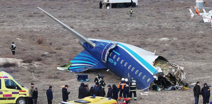 Azerbaijan, passenger plane crashed , Russia