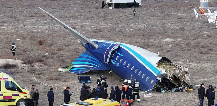 Azerbaijan Airlines crash: Passenger heard one loud bang