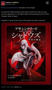 Ubisoft, manga Assassin's Creed Shadows, game